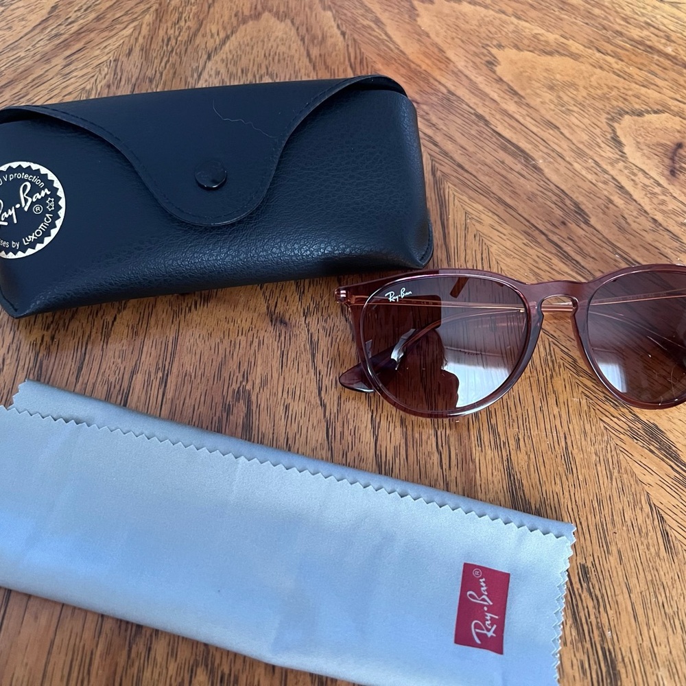 Ray-Ban Brown Sunglasses with Case - Ray-Ban RB4171 ERIKA